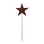 Village Wrought Iron RGS-45 Star - Rusted Garden Stake, Price/Each
