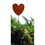 Village Wrought Iron RGS-46 Heart - Rusted Garden Stake, Price/Each