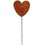 Village Wrought Iron RGS-46 Heart - Rusted Garden Stake, Price/Each