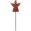 Village Wrought Iron RGS-73 Angel With Halo - Rusted Garden Stake, Price/Each