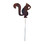Village Wrought Iron RGS-84 Squirrel - Rusted Garden Stake, Price/Each