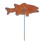 Village Wrought Iron RGS-9 Fish - Rusted Garden Stake, Price/Each