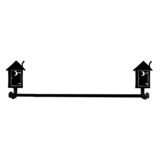Village Wrought Iron TB-256-L Outhouse - Towel Bar Large