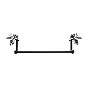 Village Wrought Iron TB-89-S Pinecone - Towel Bar Small