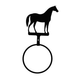 Village Wrought Iron TBR-68 Standing Horse - Towel Ring