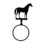 Village Wrought Iron TBR-68 Standing Horse - Towel Ring, Price/Each