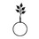 Village Wrought Iron TBR-76 Leaf - Towel Ring, Price/Each