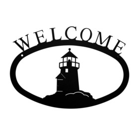 Village Wrought Lighthouse - Welcome Sign