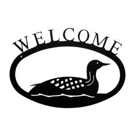 Village Wrought Loon - Welcome Sign