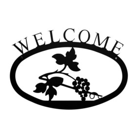 Village Wrought Grapevine - Welcome Sign