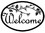 Village Wrought Iron WEL-232 Pinecone - Welcome Sign, Price/Each