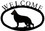 Village Wrought Iron WEL-245-S German Shepherd - Welcome Sign Small, Price/Each