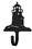 Village Wrought Iron WH-10-XS Lighthouse - Wall Hook Extra Small, Price/Each