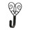 Village Wrought Iron WH-110-S Heart - Wall Hook Small, Price/Each