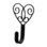 Village Wrought Iron WH-110-S Heart - Wall Hook Small, Price/Each