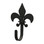 Village Wrought Iron WH-121-XS Fleur-de-Lis - Wall Hook Extra Small, Price/Each