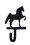 Village Wrought Iron WH-129-S Saddlebred - Wall Hook Small, Price/Each