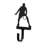 Village Wrought Iron WH-195-S Football Player - Wall Hook Small 
