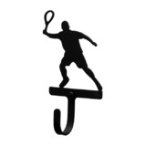 Village Wrought Iron WH-191-S Tennis Player - Wall Hook Small