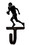 Village Wrought Iron WH-195-S Football Player - Wall Hook Small, Price/Each