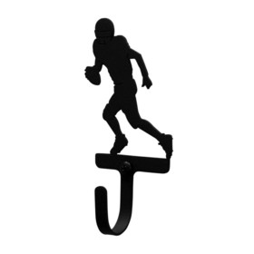 Village Wrought Iron WH-195-S Football Player - Wall Hook Small