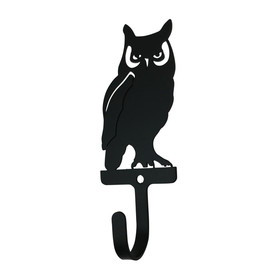 Village Wrought Iron WH-224-S Owl - Wall Hook Small