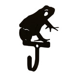 Village Wrought Iron WH-282-S Frog - Wall Hook Sm.