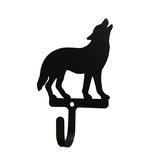 Village Wrought Iron WH-297-S Wolf Standing - Wall Hook Small