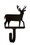 Village Wrought Iron WH-3-XS Deer - Wall Hook Extra Small, Price/Each