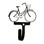 Village Wrought Iron WH-301-S Bicycle - Woman's / Girl's - Wall Hook Small, Price/Each