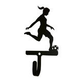 Village Wrought Iron WH-302-S Soccer - Woman's / Girl's - Wall Hook Small