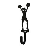 Village Wrought Iron WH-304-S Cheerleader - Woman's / Girl's - Wall Hook Small