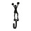Village Wrought Iron WH-304-S Cheerleader - Woman's / Girl's - Wall Hook Small, Price/Each