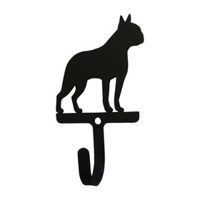 Village Wrought Iron WH-328-S Boston Terrier - Wall Hook Small