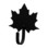 Village Wrought Iron WH-40-XS Maple Leaf - Wall Hook Extra Small, Price/Each