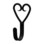 Village Wrought Iron WH-51-XS Heart - Wall Hook Extra Small, Price/Each