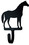 Village Wrought Iron WH-68-XS Horse - Wall Hook Extra Small, Price/Each