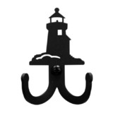 Village Wrought Iron WH-D-10 Lighthouse - Double Wall Hook