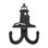 Village Wrought Iron WH-D-10 Lighthouse - Double Wall Hook, Price/Each