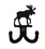 Village Wrought Iron WH-D-19 Moose - Double Wall Hook, Price/Each