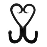 Village Wrought Iron WH-D-51 Heart - Double Wall Hook
