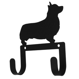 Village Wrought Iron WH-LC-360 Corgi - Leash and Collar Wall Hook