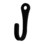 Village Wrought Iron WH-N-AA Narrow - Wall Hook, Price/Each
