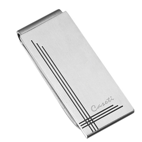 Caseti Gatsby Brushed Stainless Steel Money Clip
