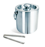 Visol Brushed Stainless Steel Ice Bucket with Tongs