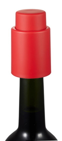 Visol Vacustopper Red Rubberized Wine Stopper Pump