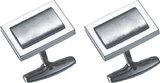 Visol Elan Stainless Steel Engravable Cufflinks