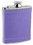 Visol Lave Lavender Leather Stainless Steel Liquor Flask - 6 ounce
