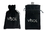 Visol Rocker Black Leather Studded Liquor flask - 6 ounce