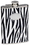 Visol Zebra Black & White Leather Stainless Steel Flask - 8oz